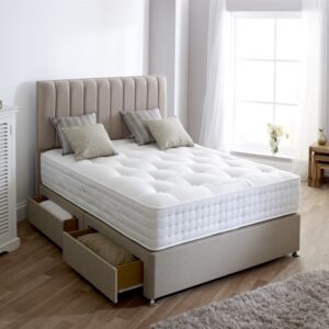 Super King Grange Natural Ortho 1000 2 Drawer Divan Set / Mattress