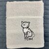 Riggs Tom Cat Embroidered Kitchen Towel