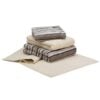 Cawo Towels Life Style Stripes 7048/37 Black White and Beige
