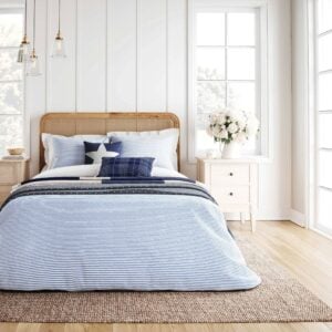 Long Island Ticking Stripe Duvet Cover Set