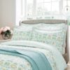 Anselm Duvet Cover Set In Aqua