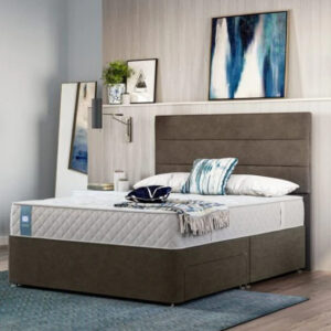 King Sealy Grandwood 2 Drawer Divan Set / Mattress
