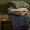100pc Cotton Waffle Throw