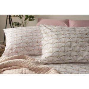 Tokyo Duvet Cover Set In Pink/Natural