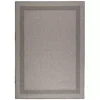 Duo Weave Border Indoor/Outdoor Rug - In Silver or Charcoal