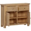 Payapa-144-14FoxingtonOak2DoorSideboard4red-open Foxington Oak 2-Door Sideboard