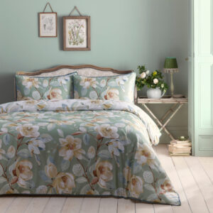 Eleanor Duvet Cover Set – Green
