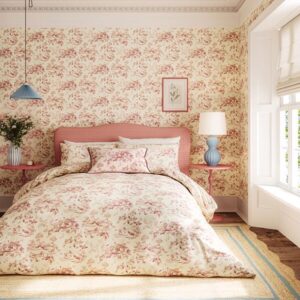 Aesops Fable French Rose Duvet Cover Set