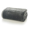 Blackbrook Sherpa Backed Charcoal Throw