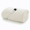 dyngs-CableSherpaCream-OnWhite-heated-throw Cable Sherpa Heated Throw Cream