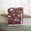 Woodland Folk Wine Fleece Heated Throw