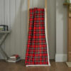 Royal Stewart Sherpa Backed Red Throw