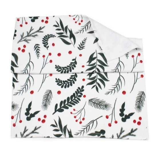 Christmas Floral Hand Towel