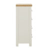 Foxington Painted Oak 2 Over 3 Drawer Chest- Off White