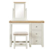114-06FoxingtonpaintedDressingTable4r Foxington Painted Oak Dressing Table Set and Mirror - Off White