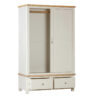 Foxington Painted 2 Door Oak Wardrobe - Off White