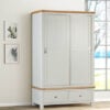 Foxington Painted 2 Door Oak Wardrobe - Off White