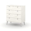 core-augusta-curve-4-drawer-chest-white1 Augusta 4 Drawer Chest