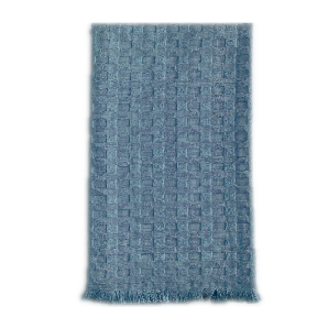 Waffle Throw-blue-new Large 100pc Cotton Waffle Throw