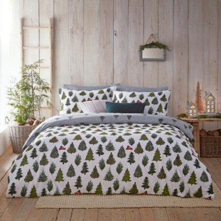 Evergreen Brushed Duvet Cover Set