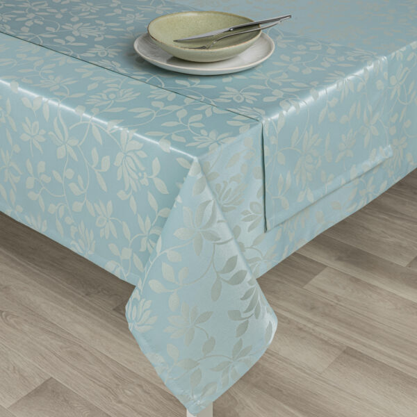 Katia-tablecloth-Green Katia Jacquard Tablecloth and Napkin