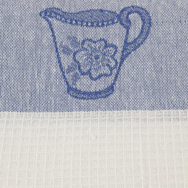 rebecca-bleu-zoom Rebecca Cotton Waffle Tea Towel