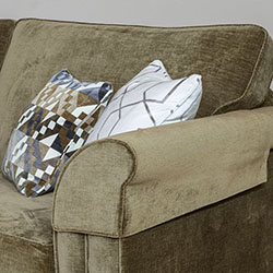 Victoria Bedstead Stone White and Brass