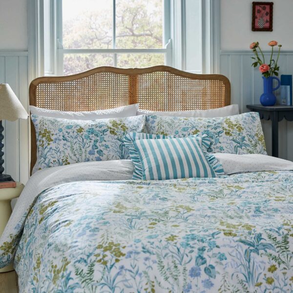 Secret Garden Foxglove Duvet Cover Set In Aqua