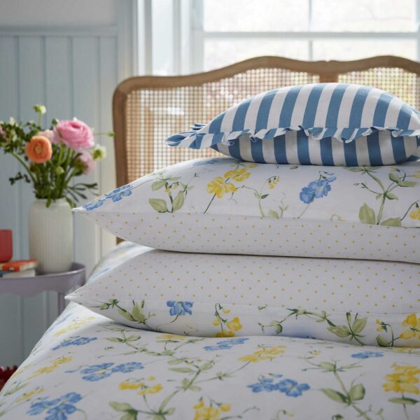 Secret Garden Sweetpea Duvet Cover Set In Blue
