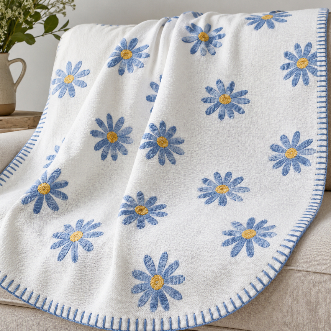 Assorted Cotton Blended Fluffy Throws