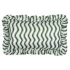 Wiggly Stripe Outdoor Cushion Green