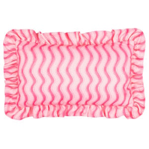 Wiggly Stripe Outdoor Cushion Pink