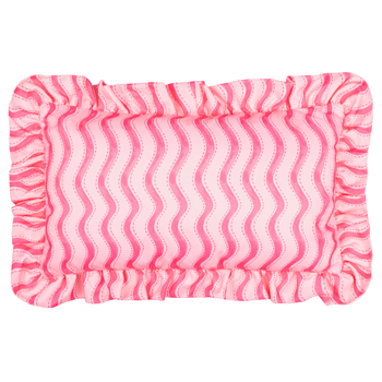 Wiggly Stripe Outdoor Cushion Pink