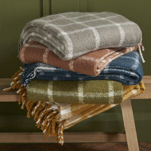 walton-faux-mohair-chequered-throw-group2 Faux Mohair Chequered Throw - In Spice Orange