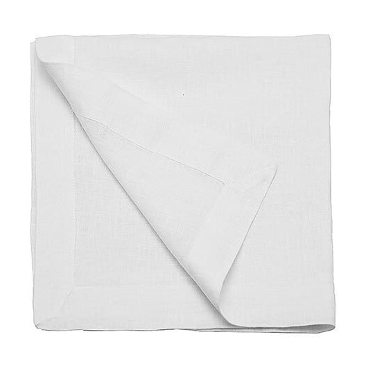 Napkin Set of 4 White 100pc Linen