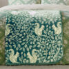 Harvest Moon Squirrels Fleece Throw Green
